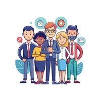 One Diverse Team Member Presenting Document with Passion vector