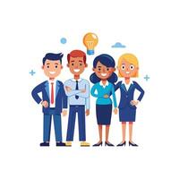 Diverse Team Holding Document with Professionalism vector
