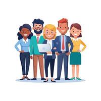 Diverse Team Member Holding Document with Enthusiasm vector