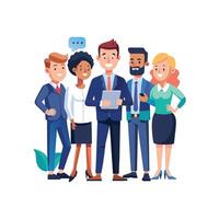 Diverse Member Holding Document in Professional Setting vector