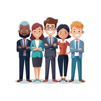 Diverse Team with Hands Folded Creating a Collaborative Space vector