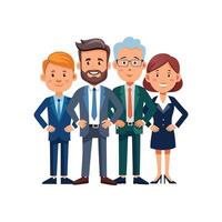 Diverse Executive Team with Professional Appearance vector