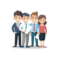 Team Member Holding Document with Assurance in Meeting vector