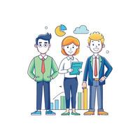 Diverse Member Holding Document for Strategic Discussion vector