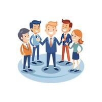 Professional Team Strategizing for Future Success vector