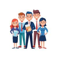 Team of Professionals with a Common Goal vector