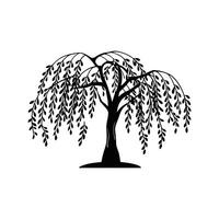 Vivid Willow Tree Design vector