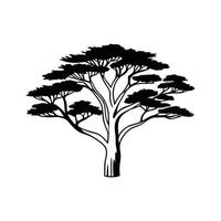 Outline Design of Arizona Cypress Tree vector