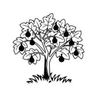 Artistic Fig Tree Design vector