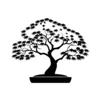 Stylish Japanese Maple Tree Illustration vector