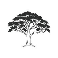 Creative Design of Persian Ironwood Tree vector