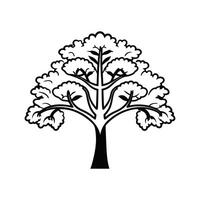Unique Outline of Persian Silk Tree vector