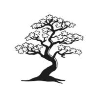 Creative Design of Dwarf Almond Tree vector