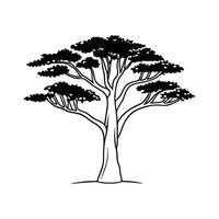 Creative Design of Indian Cork Tree vector