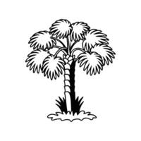 Creative Design of Japanese Fan Palm Tree vector