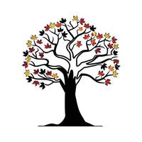 Creative Design of Maple Tree vector
