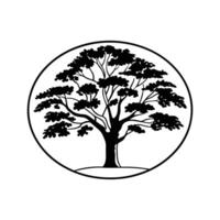 Siberian Elm Tree Artistic Design vector