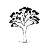Snow Gum Tree Artistic Design vector
