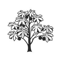 Spanish Chestnut Tree Design vector