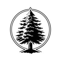 Vivid Spruce Tree Design vector