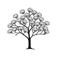 Stylized Tulip Tree Artwork vector