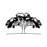 Wattle Tree Artistic Design vector