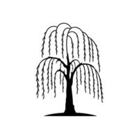 Weeping Willow Tree Artistic Design vector