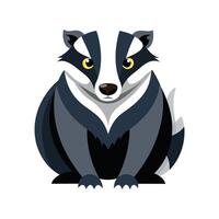 Unique American Badger Design vector