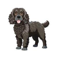 Creative American Water Spaniel Design vector