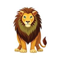 Distinct Asiatic Lion Art for Projects vector