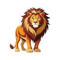 Stylish Asiatic Lion Illustration for Art vector