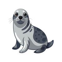 Charming Atlantic Grey Seal Art vector