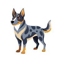Stylish Australian Cattle Dog Design vector