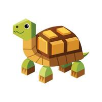 Unique Box Turtle Design for Creatives vector