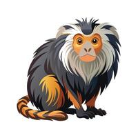 Charming Brazilian Marmoset Art for Projects vector