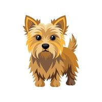 Happy Cairn Terrier in Action vector