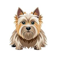 Charming Cairn Terrier in Playful Mood vector