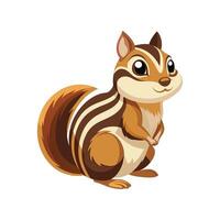 Adorable Chipmunk with Nuts vector