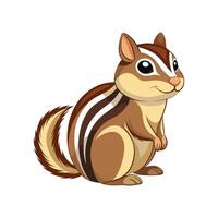 Charming Chipmunk in Natural Habitat vector
