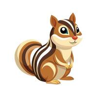 Cheeky Chipmunk Posing for the Camera vector