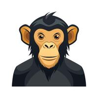 Playful Common Chimpanzee in Jungle vector
