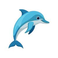 Charming Dolphins Playfully Surfing Waves vector