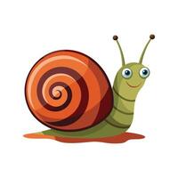 Snail Enveloped in Dewdrops vector