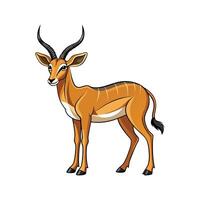 Impalas Exploring Together in Nature vector