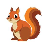 Charming Common Squirrel in Park vector