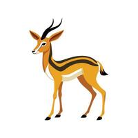 Elegant Dama Gazelle in Motion vector