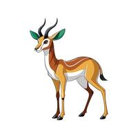 Charming Dama Gazelle in the Wild vector