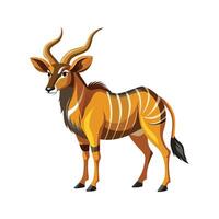 Dynamic Eland in Beautiful Landscape vector