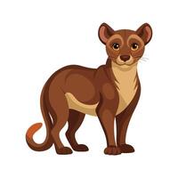 Charming Fossa in Natural Habitat vector