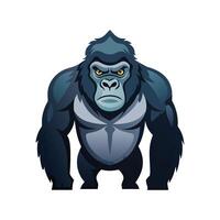 Elegant Gorilla Captured in Motion vector